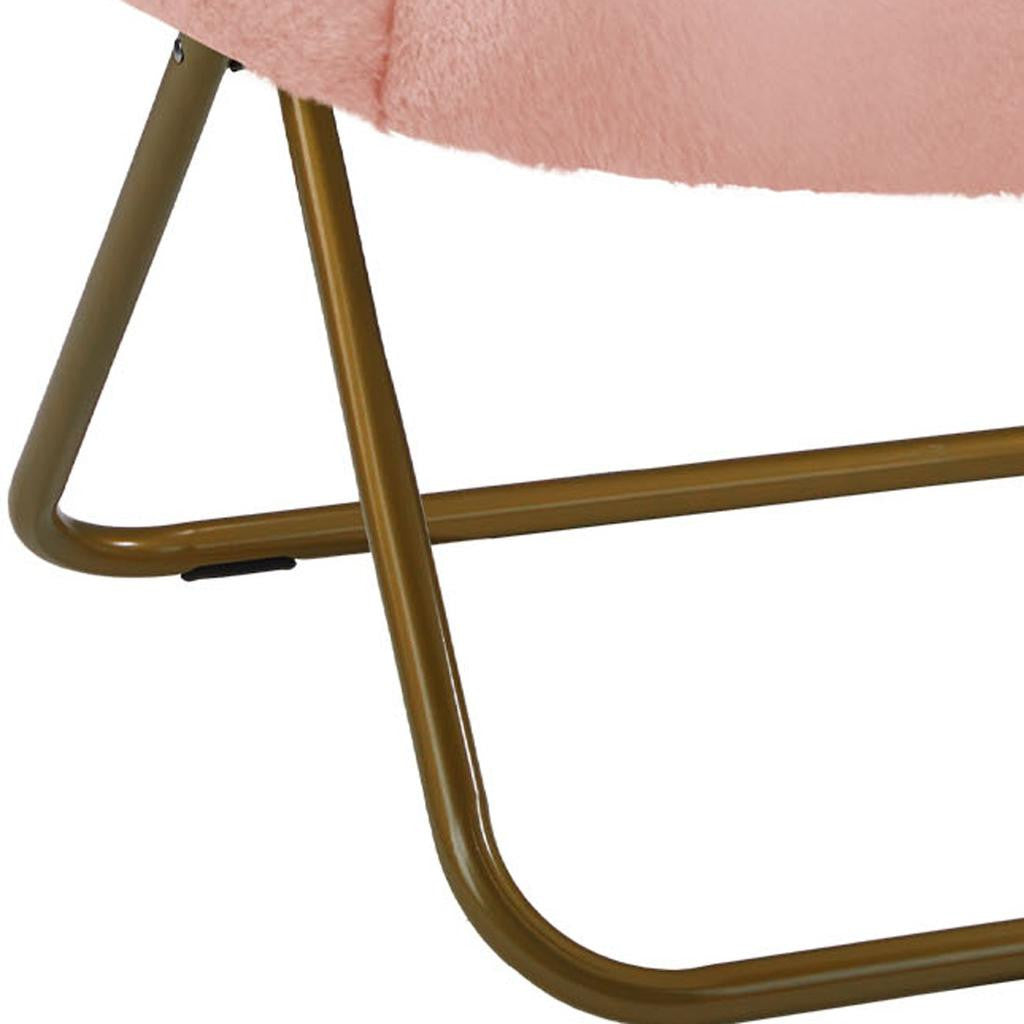 26" Brown Tufted Lounge Chair