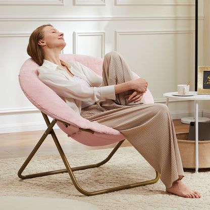 26" Brown Tufted Lounge Chair