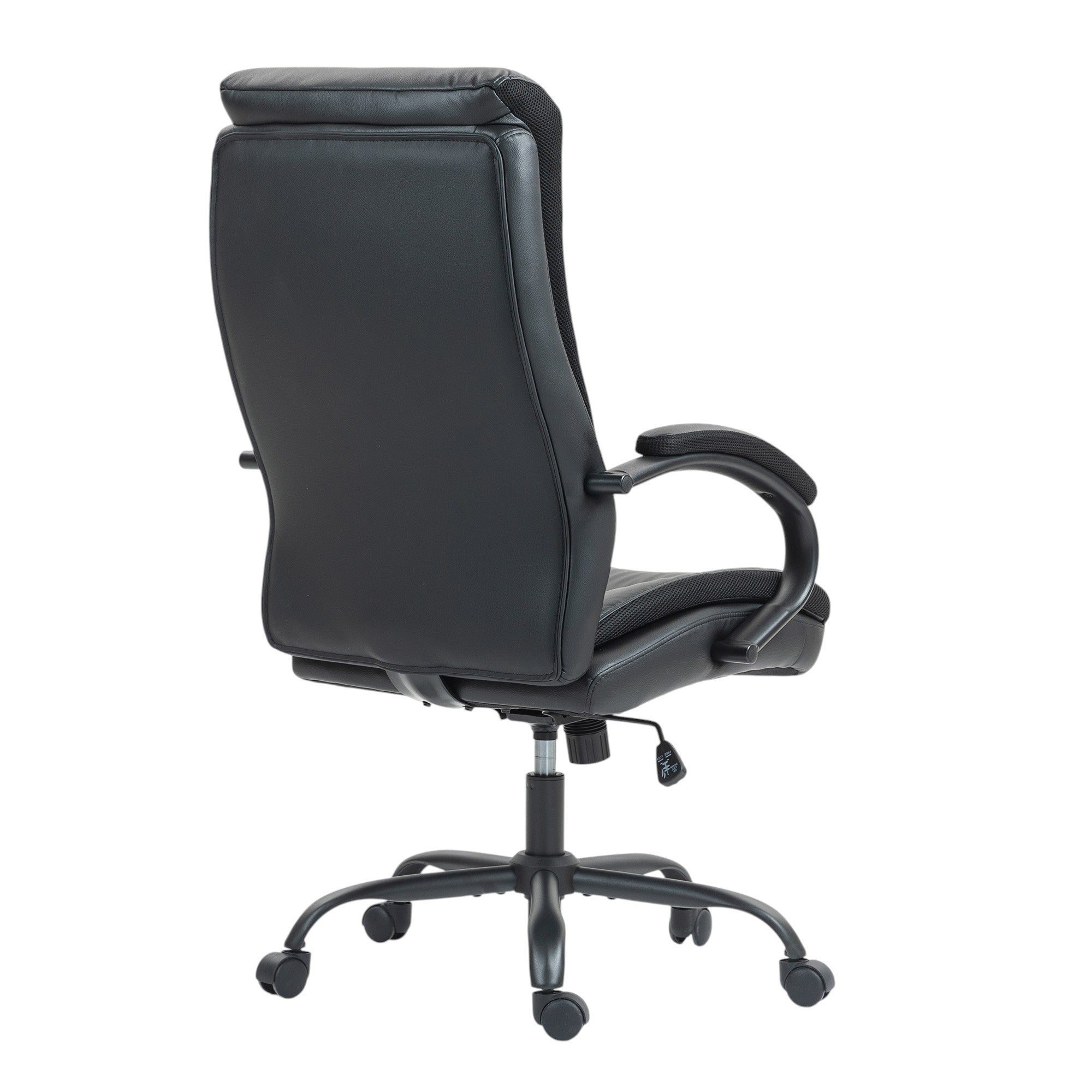 Black Adjustable Height Swivel Rolling Executive Office Chair