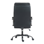 Black Adjustable Height Swivel Rolling Executive Office Chair