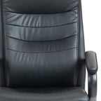 Black Adjustable Height Swivel Rolling Executive Office Chair