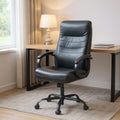 Black Adjustable Height Swivel Rolling Executive Office Chair