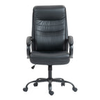 Black Adjustable Height Swivel Rolling Executive Office Chair