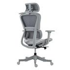 Set of Two Gray Adjustable Height Swivel Rolling Office Chairs