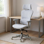 Set of Two Gray Adjustable Height Swivel Rolling Office Chairs