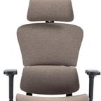 Set of Two Brown and Black Adjustable Height Swivel Rolling Office Chair