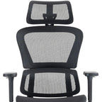 Set of Two Black Adjustable Height Swivel Rolling Office Chair