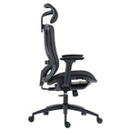 Black Adjustable Height Swivel Rolling Office Chair