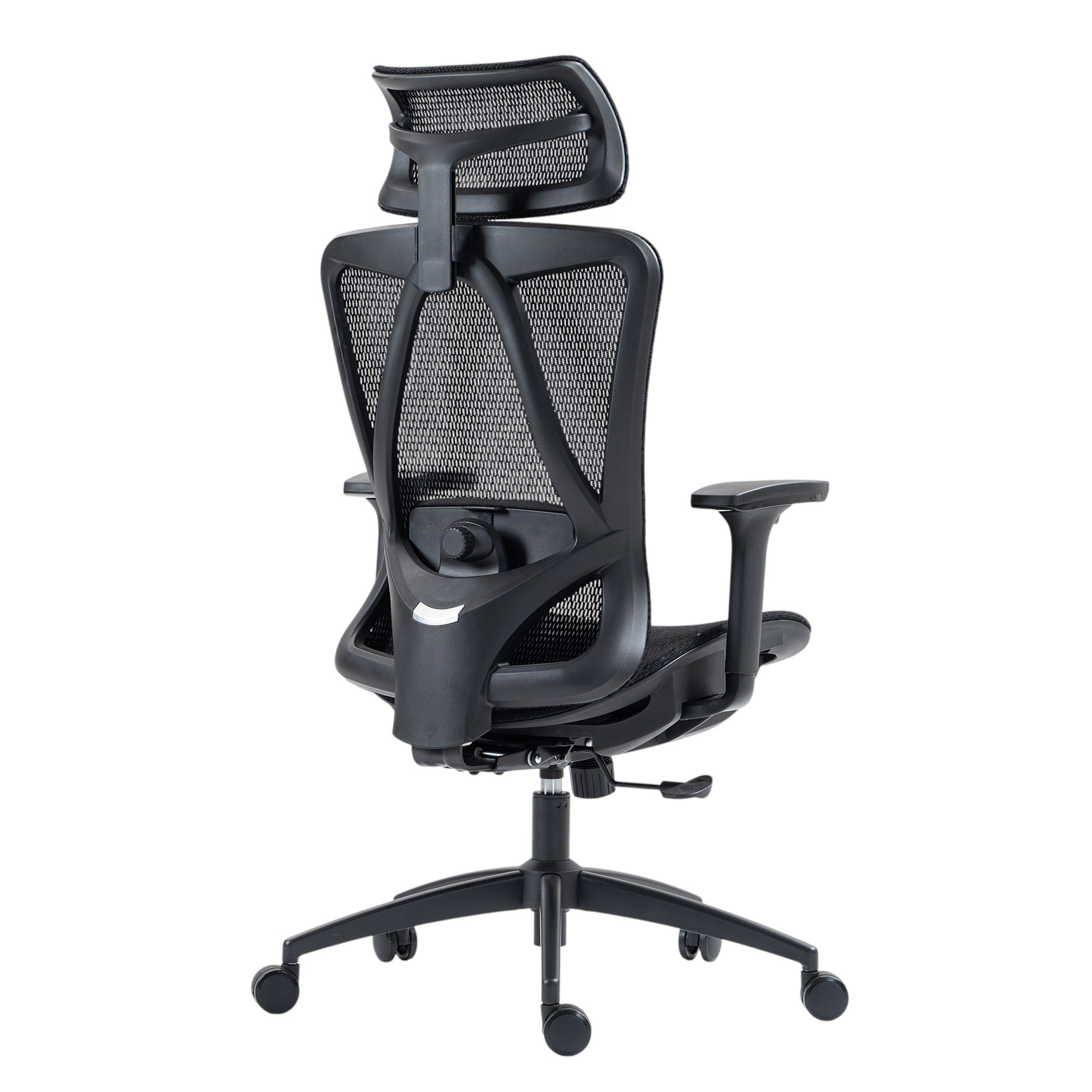 Black Adjustable Height Swivel Rolling Office Chair