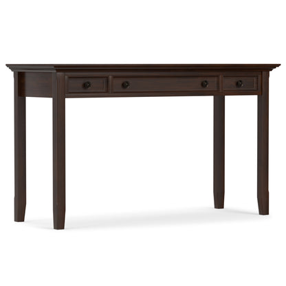 54" Brown Solid Wood Computer Desk