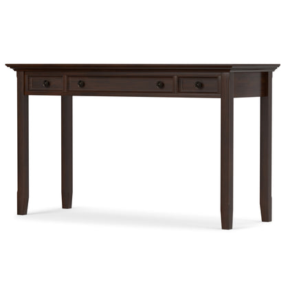 54" Brown Solid Wood Computer Desk
