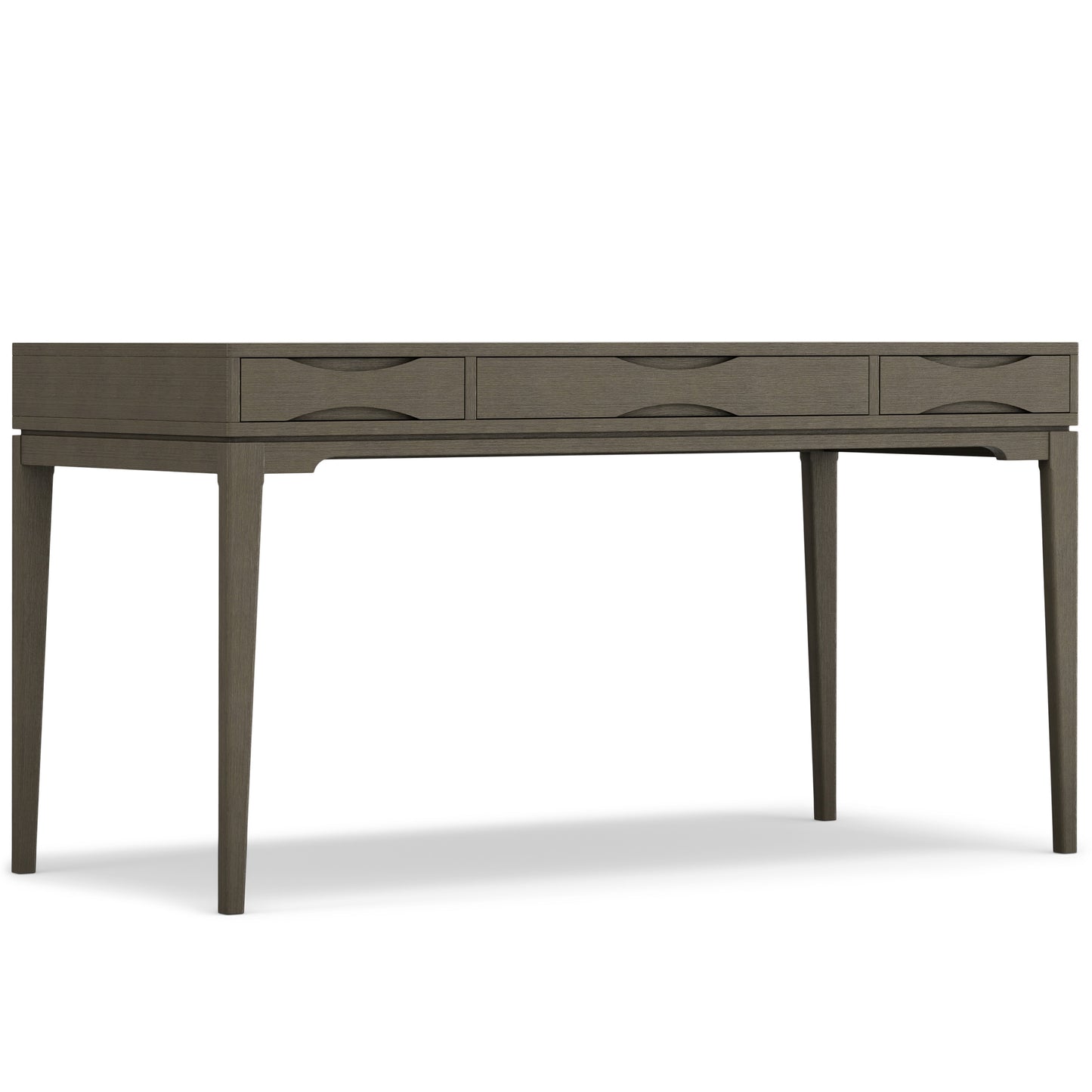 60" Gray Wood Computer Desk