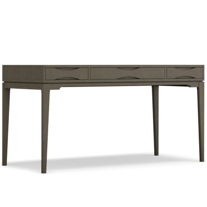 60" Gray Wood Computer Desk