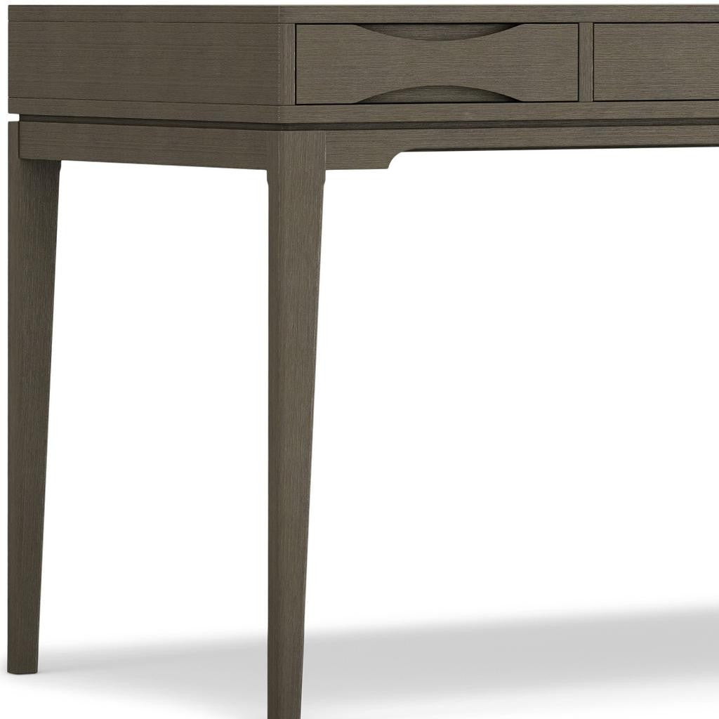 60" Gray Wood Computer Desk