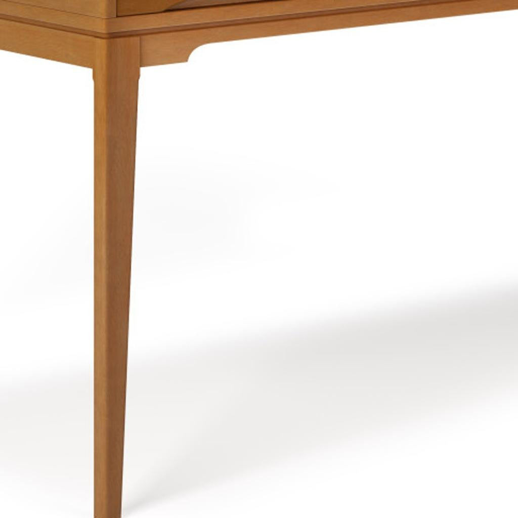60" Brown Wood Computer Desk