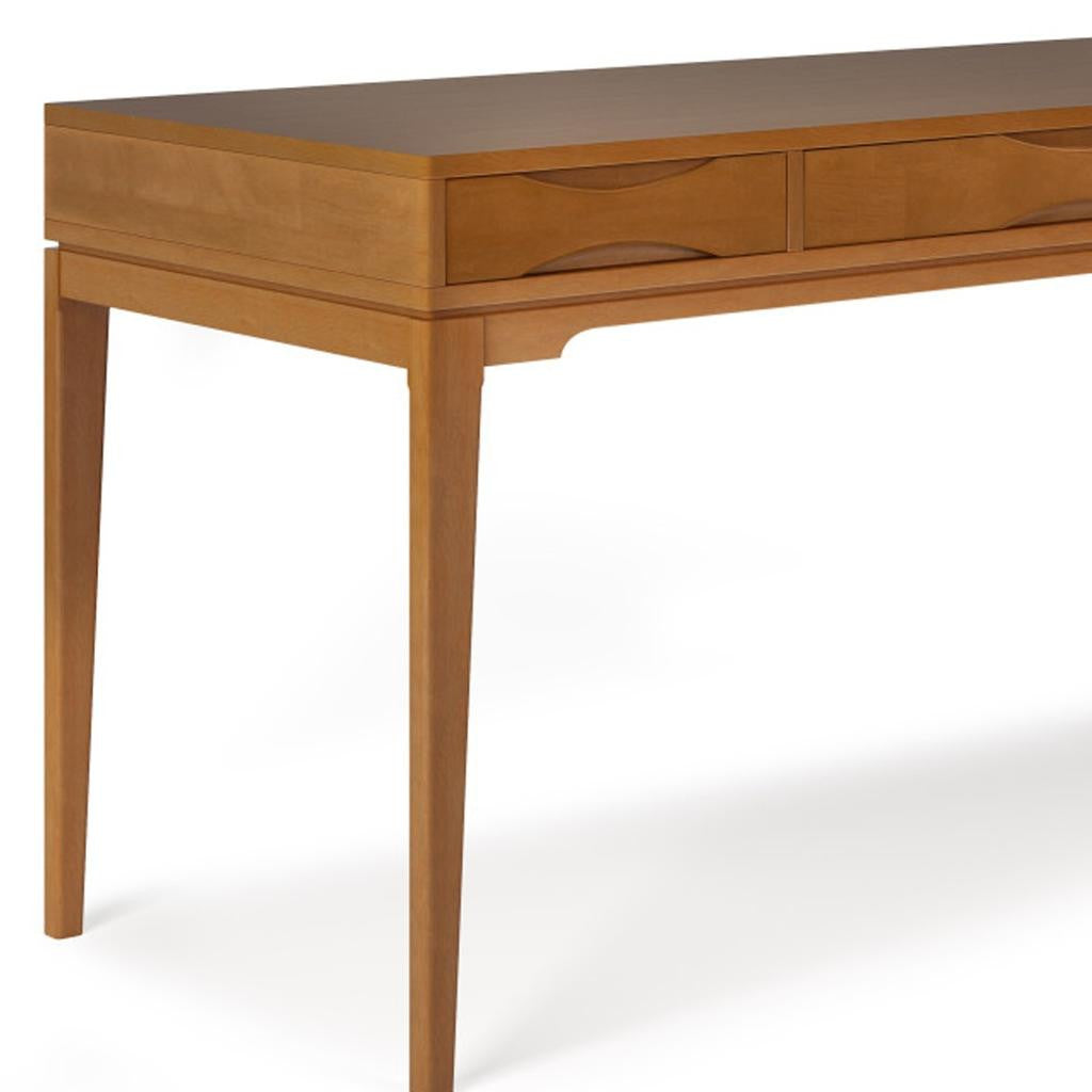 60" Brown Wood Computer Desk