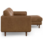 102" Brown Leather Sofa