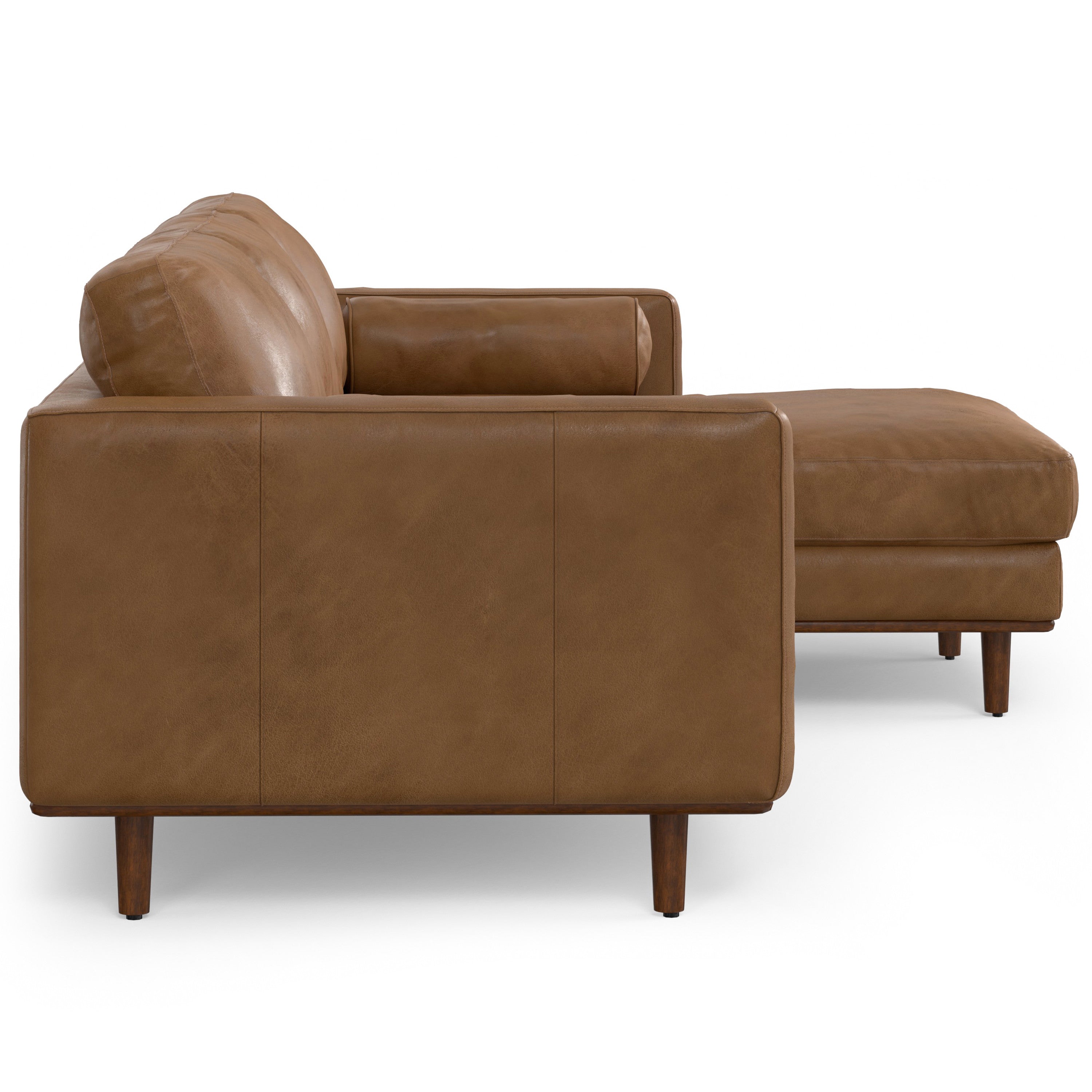 102" Brown Leather Sofa