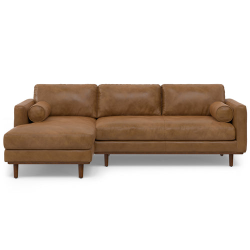 102" Brown Leather Sofa