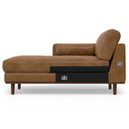 102" Brown Leather Sofa