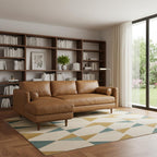 102" Brown Leather Sofa