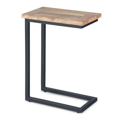24" Natural Metal End Table