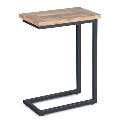 24" Natural Metal End Table