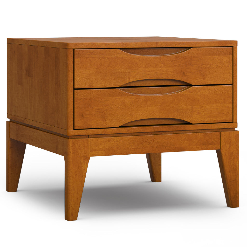 20" Brown Wood Square End Table
