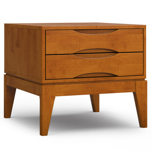 20" Brown Wood Square End Table