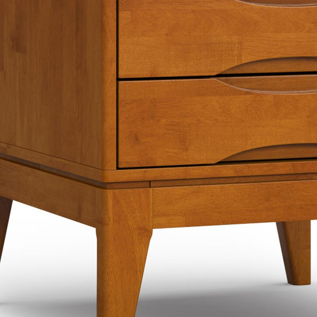 20" Brown Wood Square End Table
