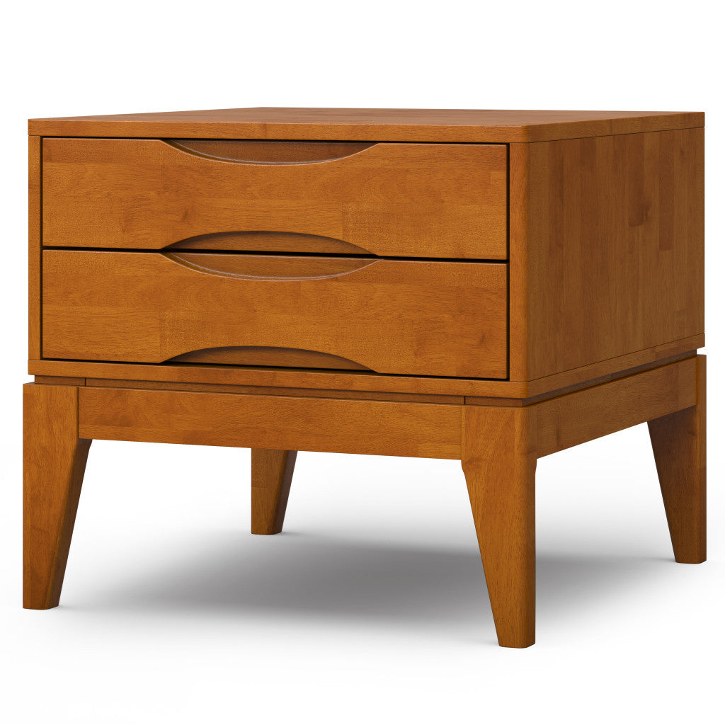20" Brown Wood Square End Table