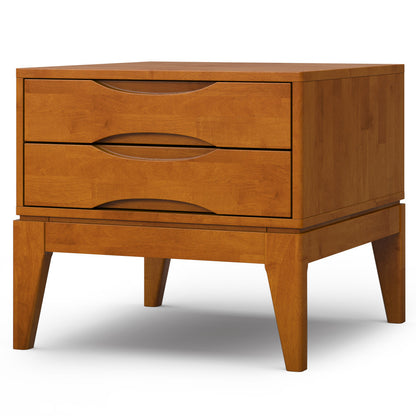 20" Brown Wood Square End Table
