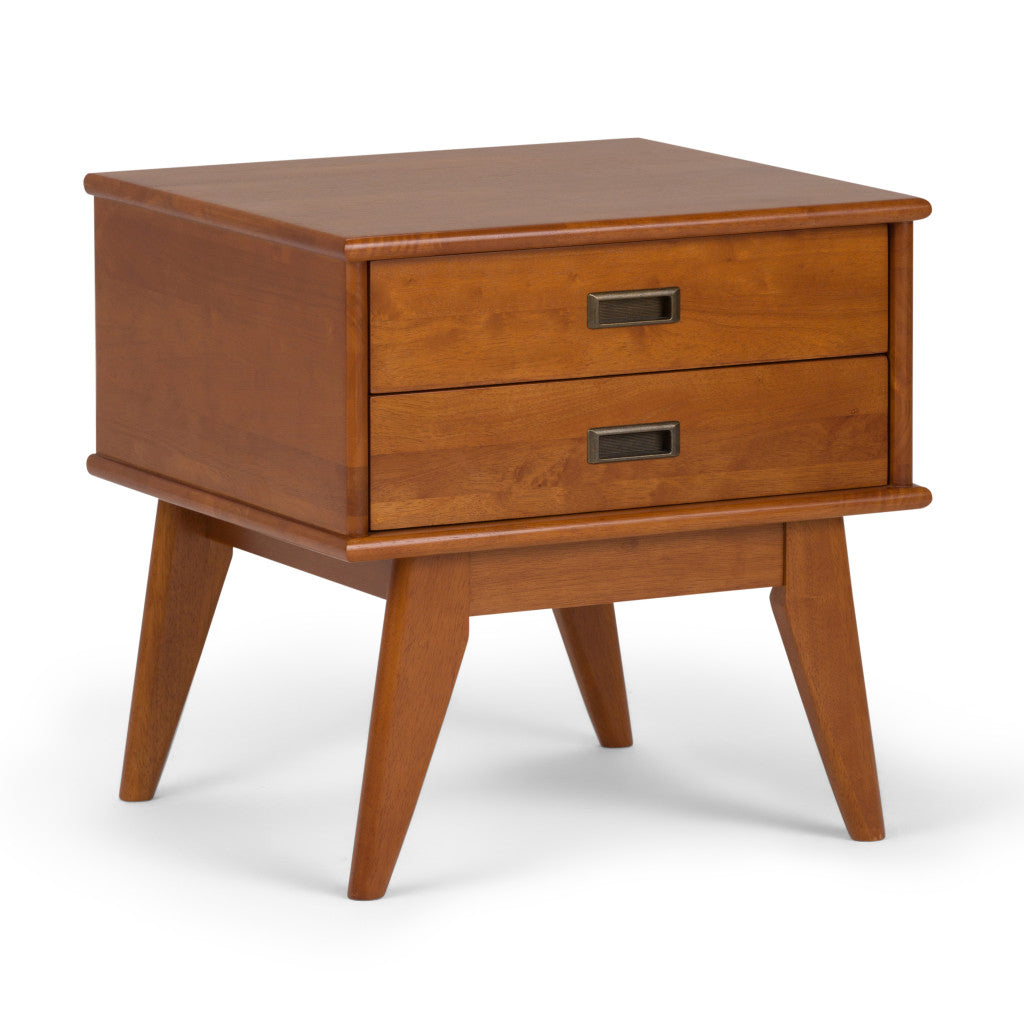 22" Brown Wood End Table