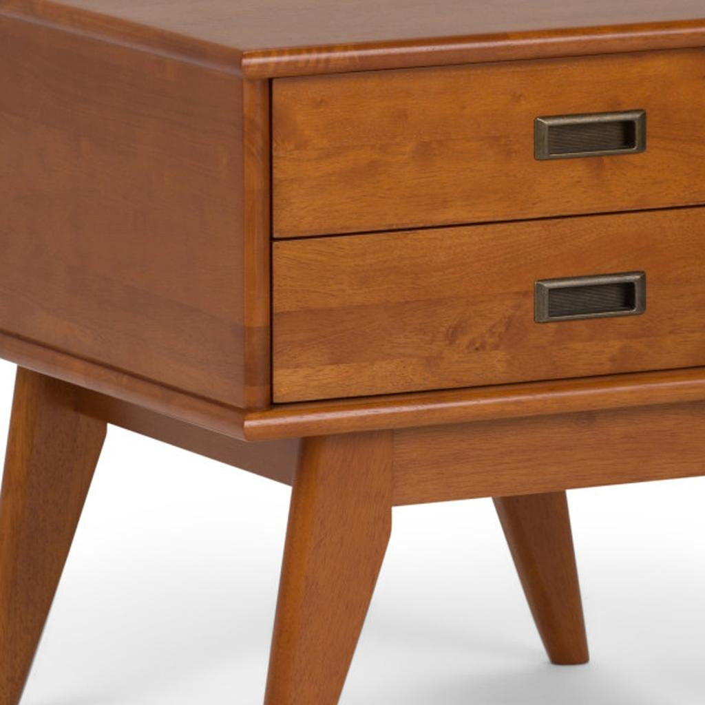22" Brown Wood End Table