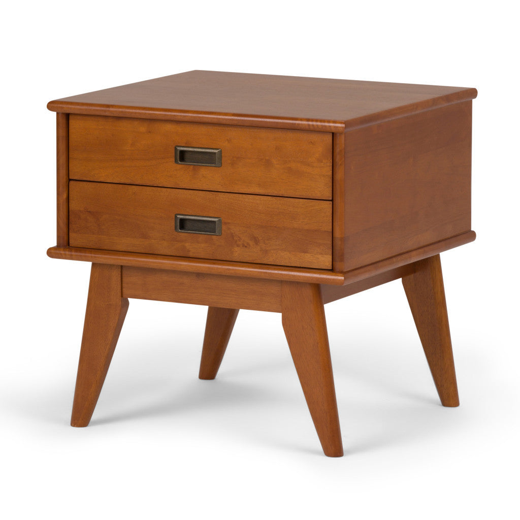 22" Brown Wood End Table