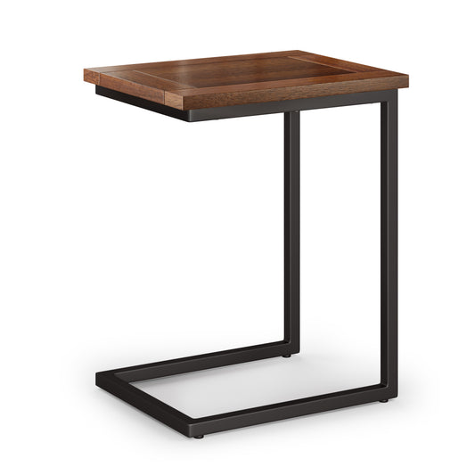 24" Brown Metal End Table