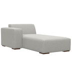 44" Gray and Brown Fabric Arm Chair