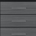 31" Black And Gray Wood Four Drawer Dresser