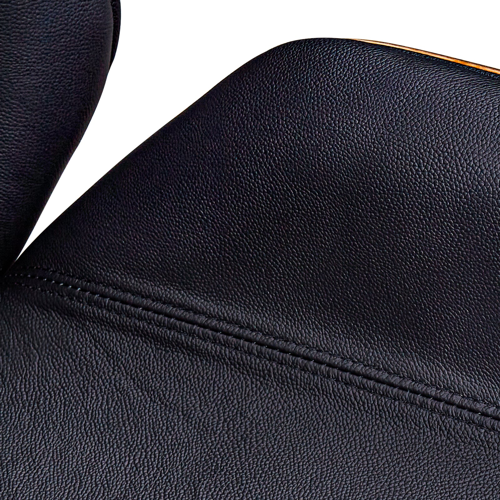 Black Rosewood and Silver Adjustable Height Swivel Rolling Conference Office Chair