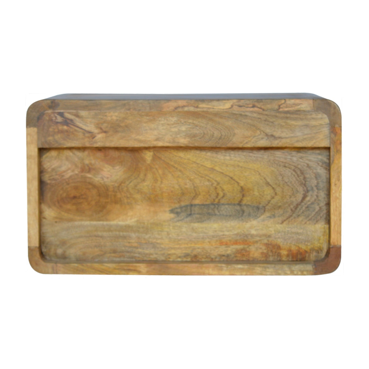 18" Natural Solid Wood One Drawer Floating Nightstand