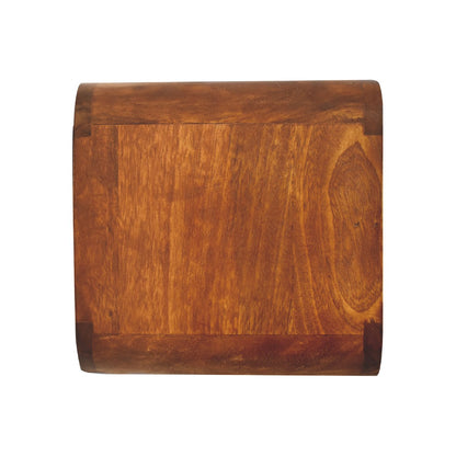 12" Chestnut Solid Wood One Drawer Floating Nightstand