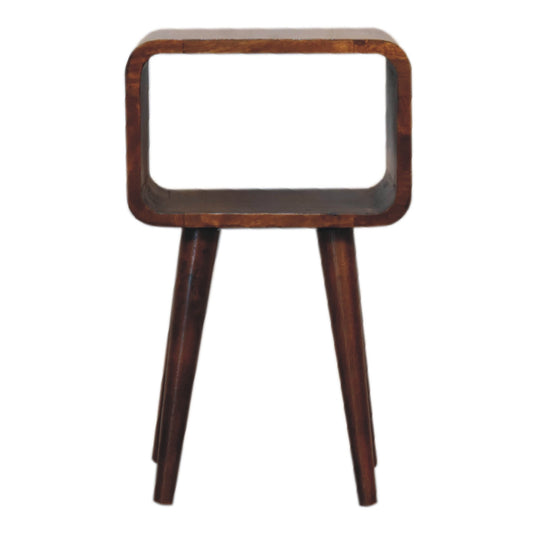 20" Chestnut Solid Wood Open Nightstand