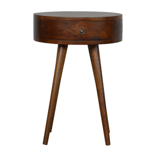 22" Chestnut Solid Wood One Drawer Nightstand