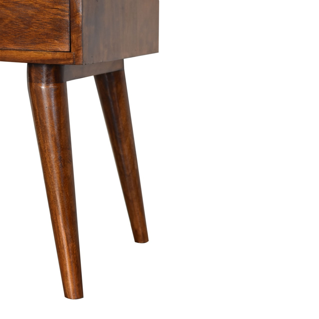 22" Chestnut Solid Wood One Drawer Nightstand