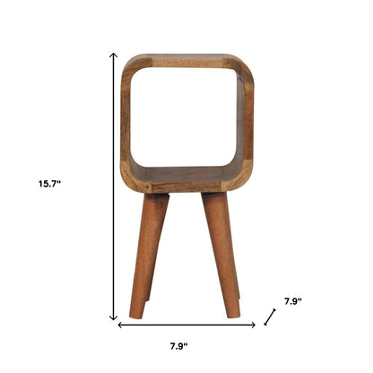 16" Oak Solid Wood Nightstand