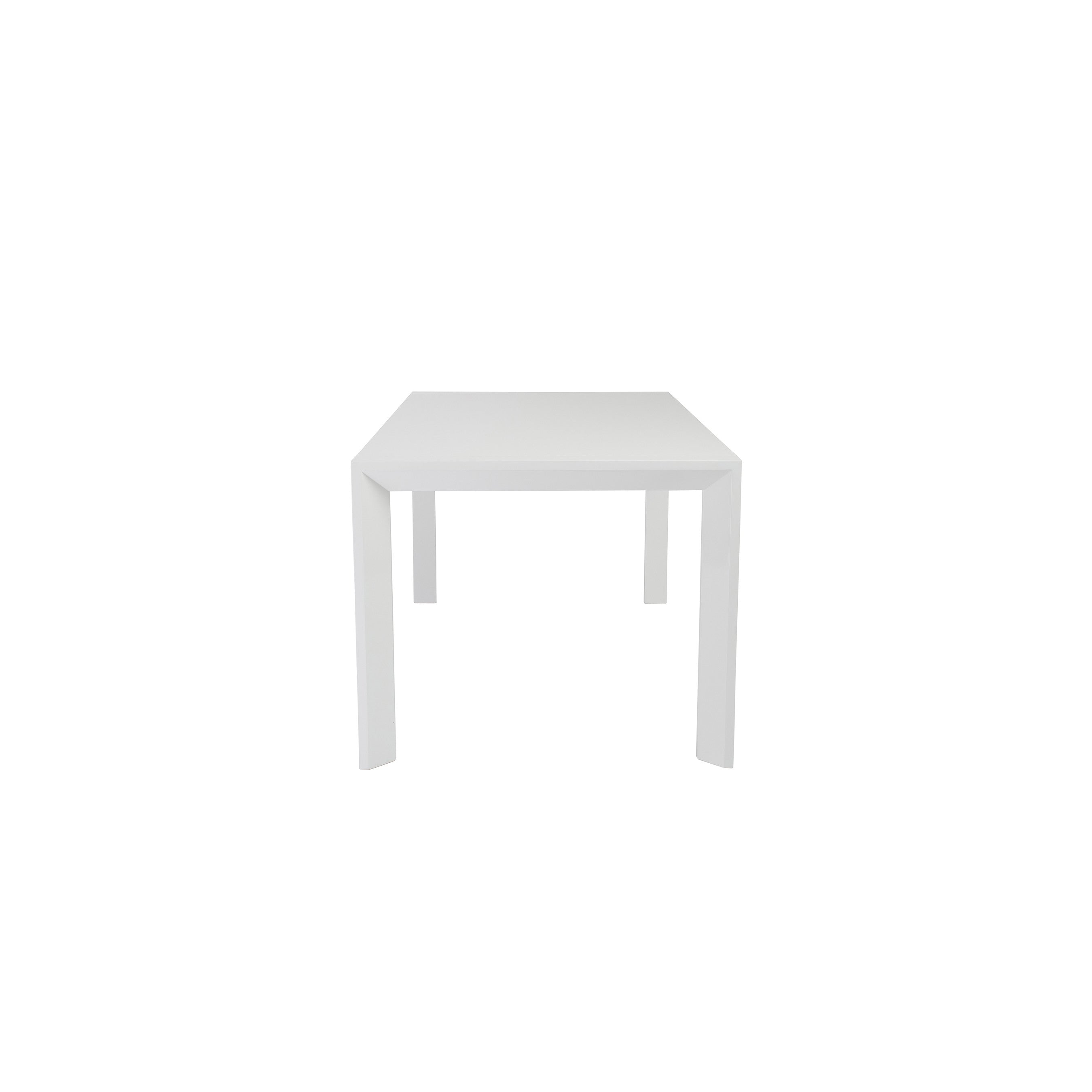 63" White Wood Dining Table