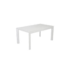 63" White Wood Dining Table