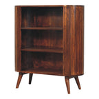 39" Chestnut Solid Wood Three Tier Bookcase