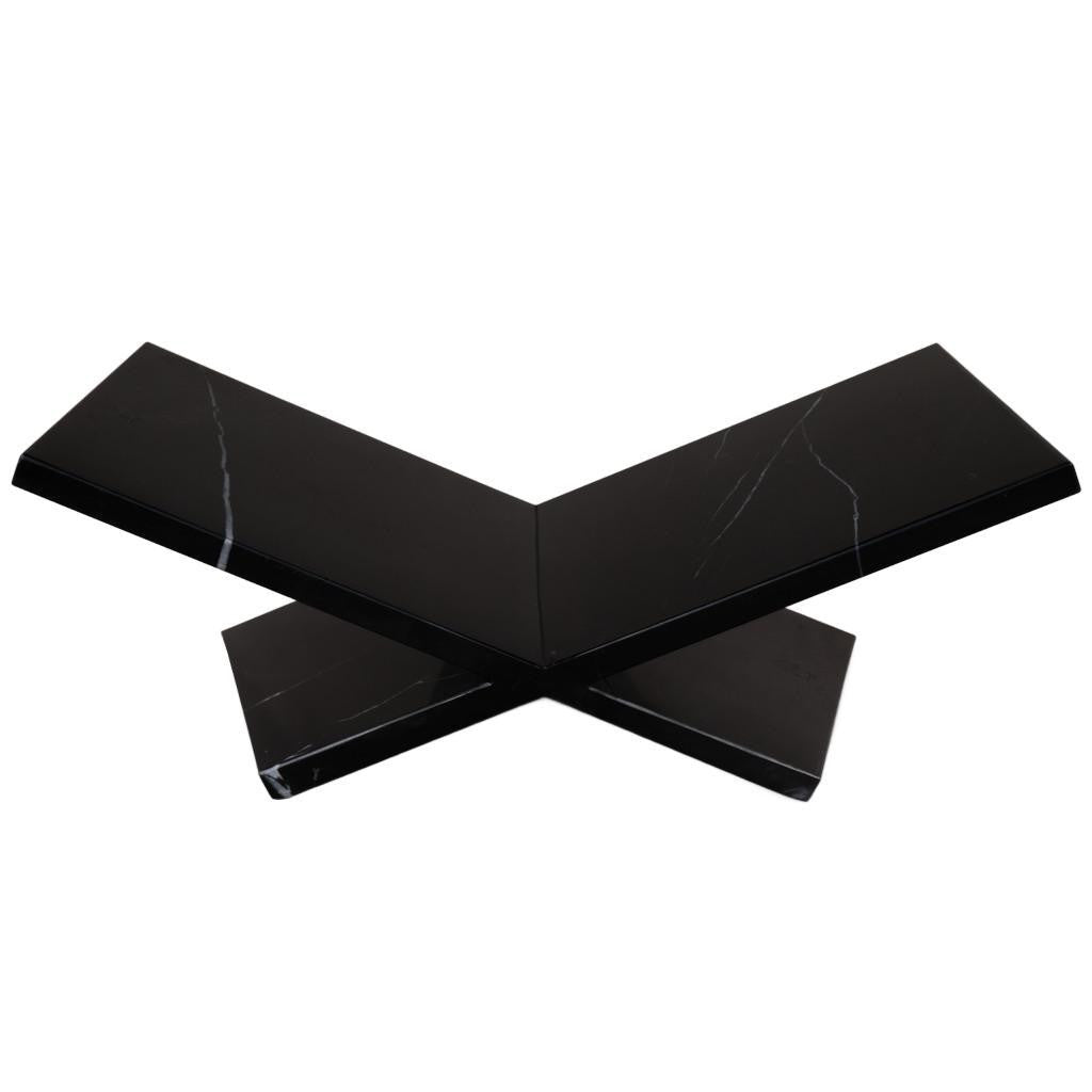 8" Black One Tier Bookcase