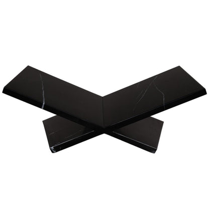 8" Black One Tier Bookcase
